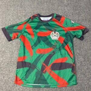 Mexico Jersey Shirt Mens Medium Green Red Soccer XCELSIUSACTIVE Juego Del Mundo
